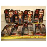 10 Star Wars Episode 1 talking figures,  all in