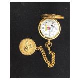 Mickey Mouse Calibri pocket watch with chain and