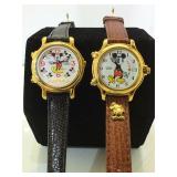 2 Loris Mickey Mouse wristwatches, one with Alarm