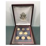 2010 US Presidential Dollar coin set in