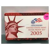 2005 US Silver Proof Set - State Quarters