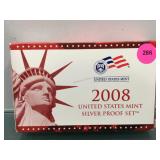 2008 US Silver Proof Set - State Quarters