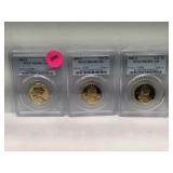 PCGS PR-69 DCAM Sacajawea Dollars - 2003, 2004
