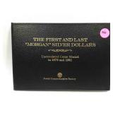 First & Last Morgan Silver Dollars - 1878-S 7TF &