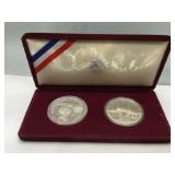 Pair of 1984 Olympic Silver Dollars in