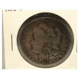 1889-O Morgan Silver Dollar in flip