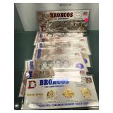 Broncos 35th Anniversary Complete Set of 8