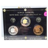 Denver Broncos Super Bowl XXXII Proof Set - Incl.