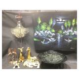 Two Tiger Statues stamped made in USSR, wooden