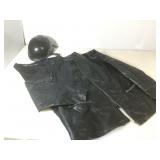 Black jacket size 4XL w/helmet and nike