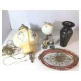 Vintage Swag lamp 20in. assorted Other decor