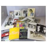 Vintage Newspaper articles, books and pictures.