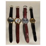 4 Mickey Mouse wristwatches, Lorus