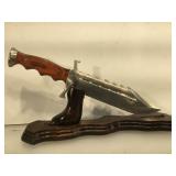 Timber Rattler sawbuck Bowie knife, full tang, 15