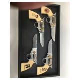 4 Legends of the Old West folding knives in 6
