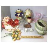 Ceramic Biscuit Jars, Centerpiece with Faux