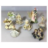 Lot of assorted angel figurines and more