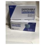 Disposable protective Masks , Lot of 2 unopened