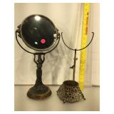 Vintage Art Nouveau lady mirror, approximately 16