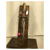 14 inch L.  Stainless Dirk / double blade knife,