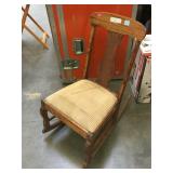 Vintage wooden rocking chair