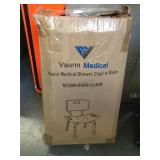 Vaunn medical Shower chair w/back on original box