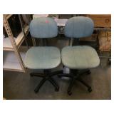 Pair of Rolling chairs made of Jeans