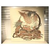 Pegasus Print on Canvas Unframed 40x40.