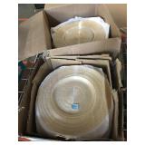 Lot of glass charger plates