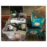 Lot of light bulbs, printer cartridges, iHome and