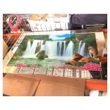 Light and Sound Waterfall Mirror - approx. 2x4