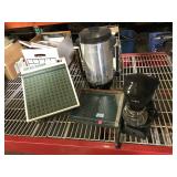 Massager, paper cutter and coffee makers