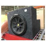 Kicker 12 in Subwoofer in cabinet - good