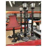 Lot of plastic light posts - approx. 3 feet tall