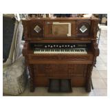 Antique Oak Story & Clark Pump Organ, Oak,