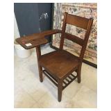 Vintage wooden school chair