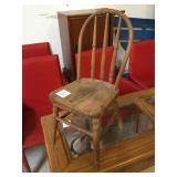 Vintage wooden doll chair for refurbishment,