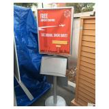 Advertising floor sign, approx 6 ft tall