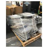 Pallet lot of metal folding chairs