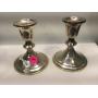 Pair of Sterling Silver Weighted Candle holders -