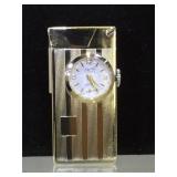Tenor Swiss 17 Jewel Vintage Clock/Lighter.