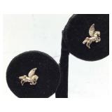 Pair of Sterling Silver Pegasus Stud earrings