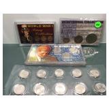 Lot of coin sets - Kennedy halves, 2010 State