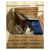 Large lot of coin holders, boxes, folders and