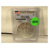 PCGS MS-69 2006 American Silver Eagle First