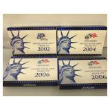 2002, 4 and 6 proof sets