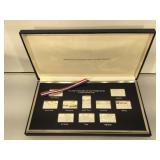 1980 US Olympic Postage Stamps set in Sterling