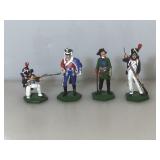 Lot of 4 lead soldiers by ST-Petersburg Niena