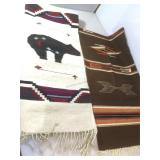 Two Wool Runners/Rugs.  Longer is 78in x 16in.