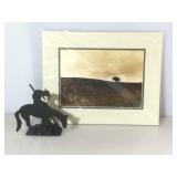 Signed Limited Edition Print Lone Buffalo by Don